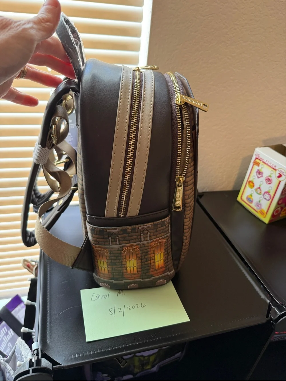 Harry Potter Loungefly Brown Great Hall Mini Backpack